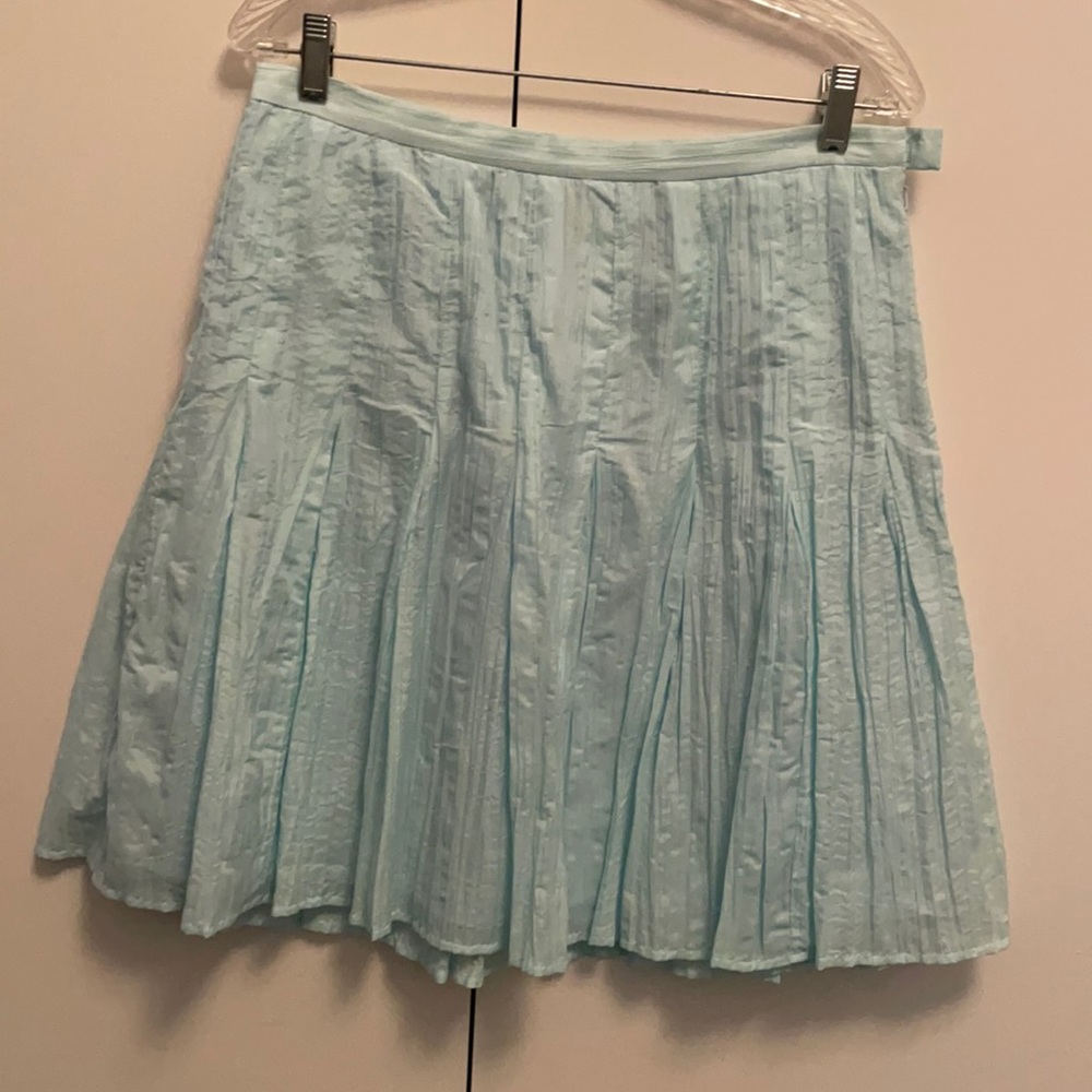 J JILL Full Skirt Pale Blue 8
